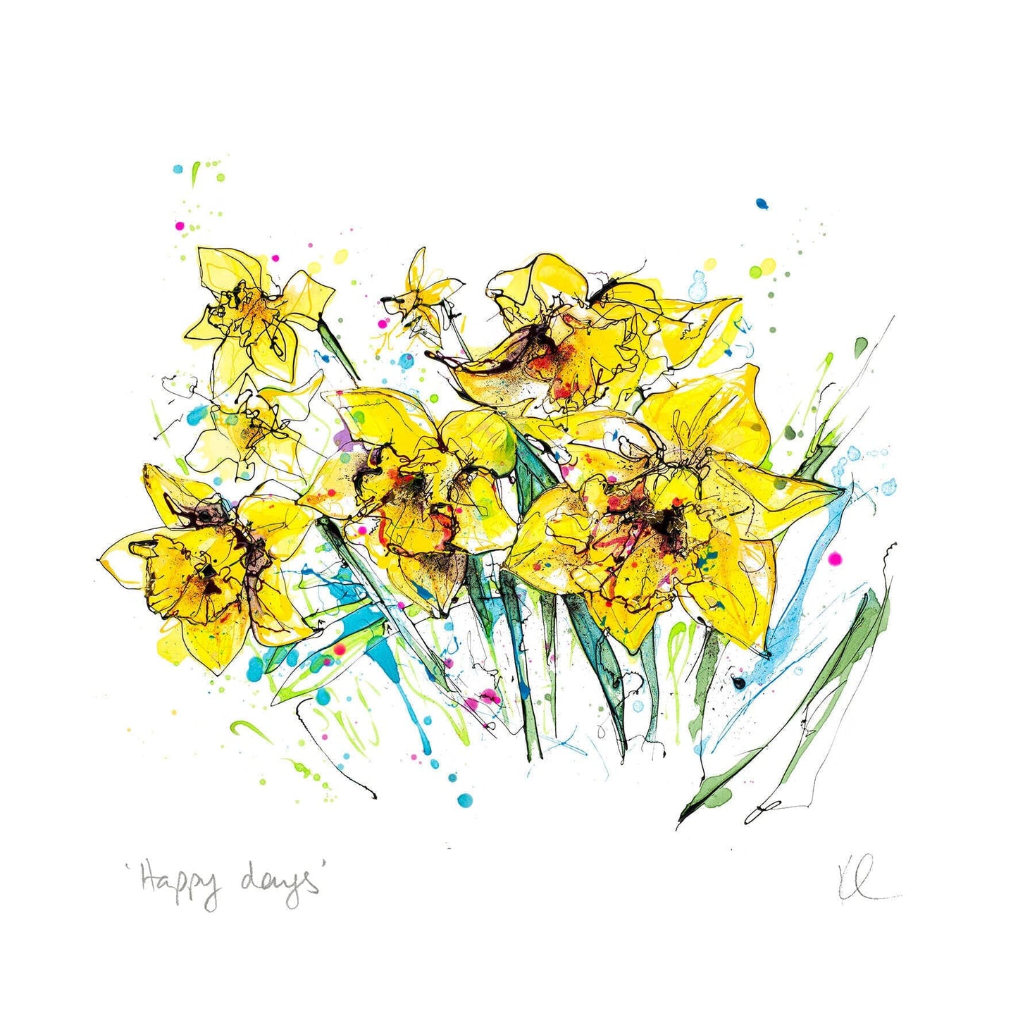 Happy Days - Daffodils Print