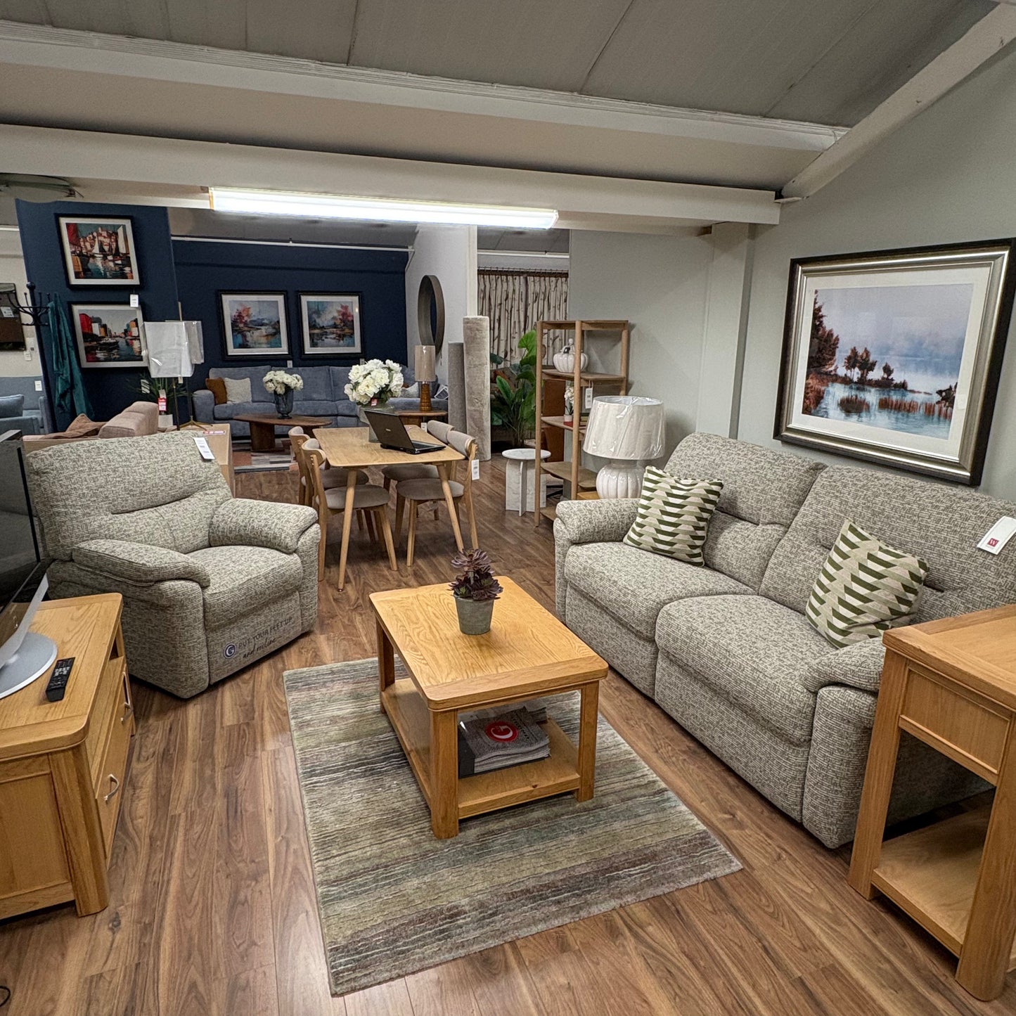 G-PLAN SEATTLE 3 SEATER & RECLINER