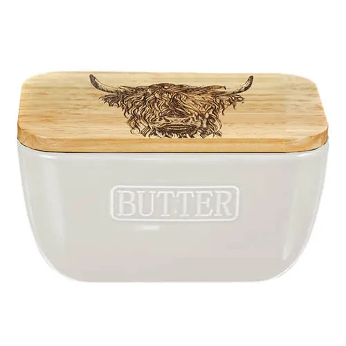 SELBRAE HIGHLAND COW BUTTER DISH