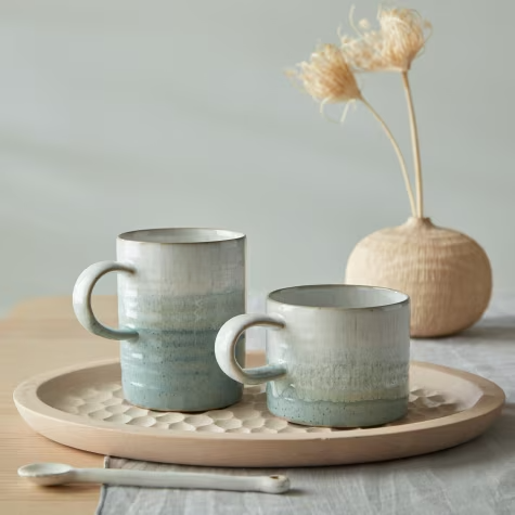 DENBY KILN GREEN SMALL RIDGED MUG