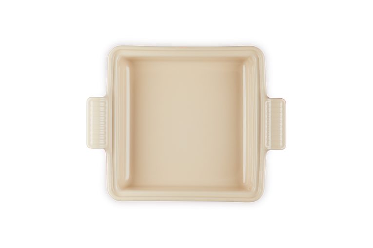 LE CREUSET 23CM HERITAGE SQUARE DISH WITH LID CERISE
