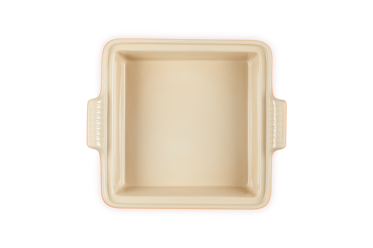 LE CREUSET 23CM HERITAGE SQUARE DISH WITH LID VOLCANIC
