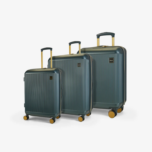 ROCK ARIA GREEN/GOLD SUITCASE