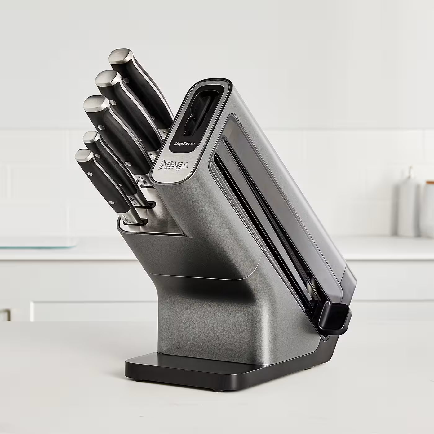 NINJA FOODI STAYSHARP KNIFE BLOCK WITH INTEGRATED SHARPNER K32005UK