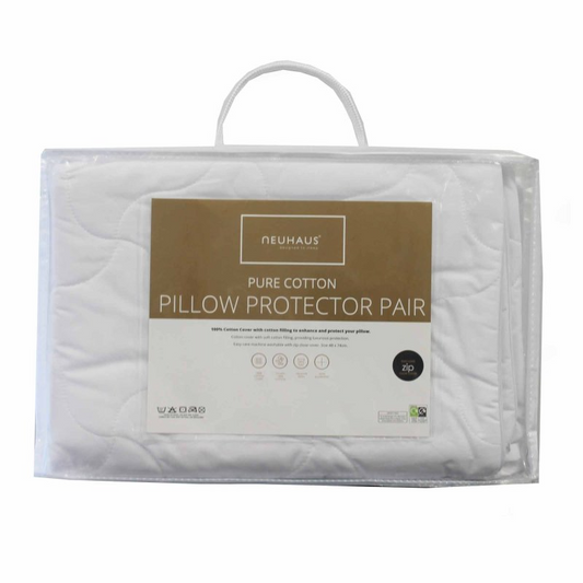 COTTON PILLOW PROTECTOR PAIR