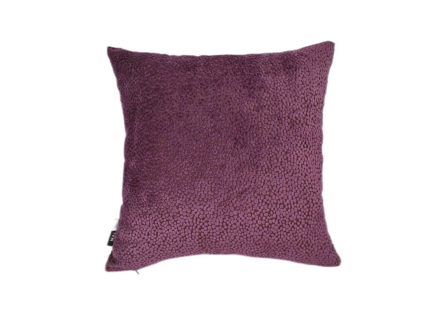 CUT VELVET DOTS IN AUBERGINE 43* 43