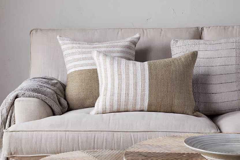 NKUKU SAMATA RECYCLED CUSHION COVER MOSS