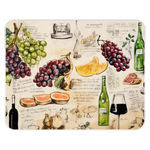 WINE AND GRAPES MED WORKTOP PROTECTOR CL