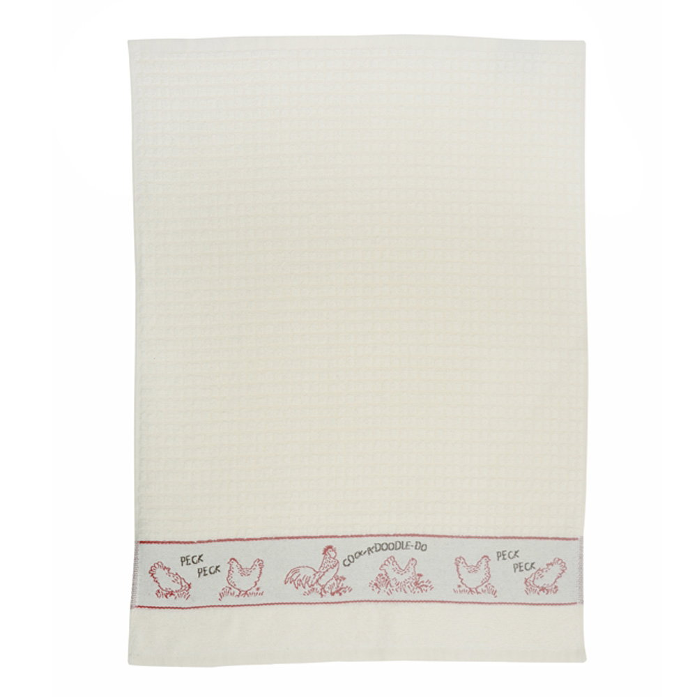 PECKING ORDER COTON TEA TOWELS