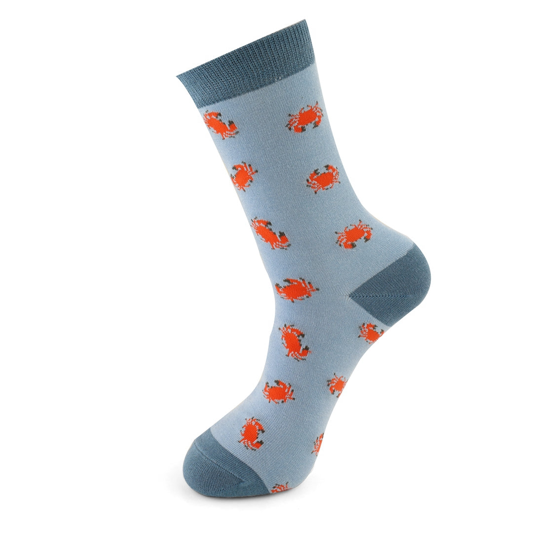 CRAB SOCKS POWDER BLUE