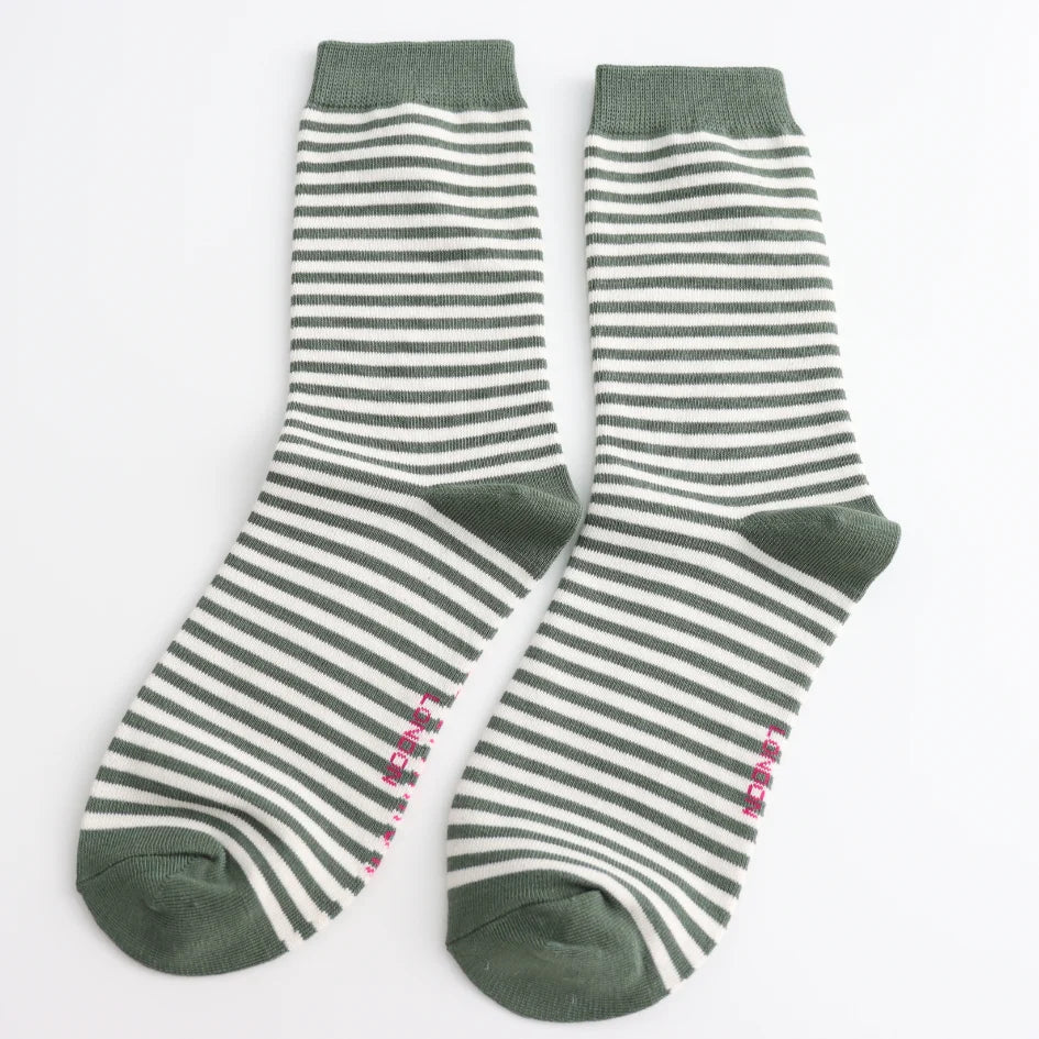 SIMPLE STRIPES SOCKS GREEN