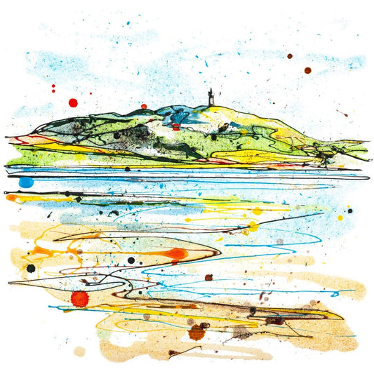 Scrabo From The Lough Print