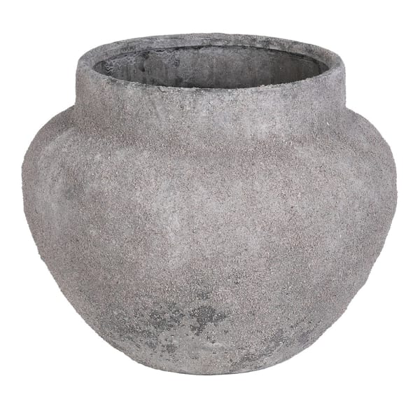 GREY TERRACOTTA POT