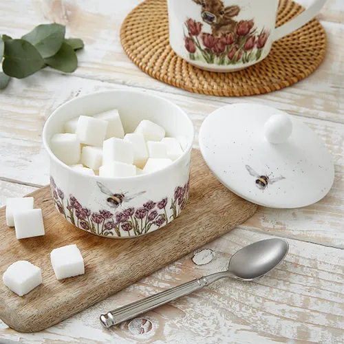 WRENDALE BUMBLE BEE COVERED SUGAR POT