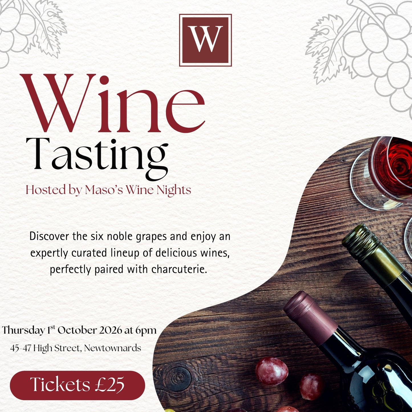 WINE TASTING - THE SIX NOBLE GRAPES TICKET