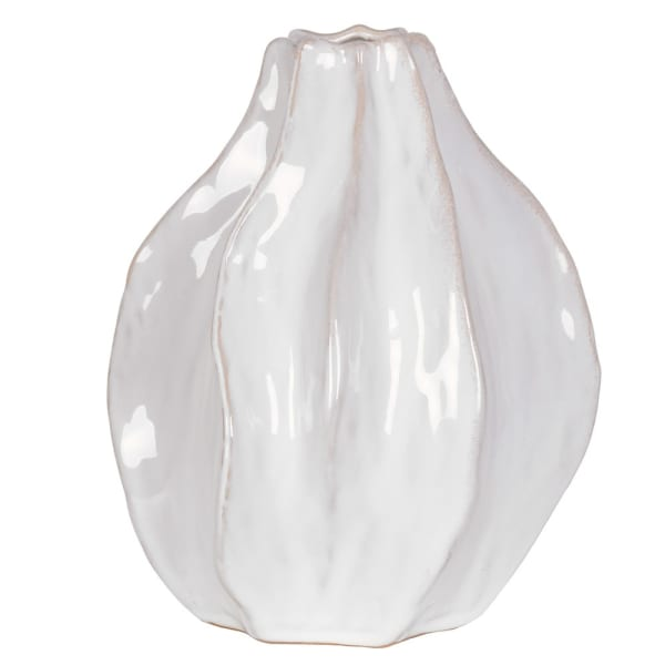 CREAM TWIST CERAMIC VASE