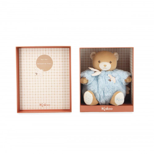 PATAPOUF TEDDY BEAR BLUE 17CM
