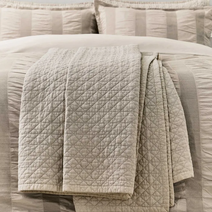 BEDECK OF BELFAST STONEWASHED COTTON THROW-SOFT LINEN