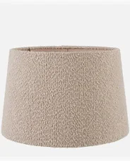 MARTIGUES 30CM TAUPE BOUCLE TAPERED CYLINDER SHADE