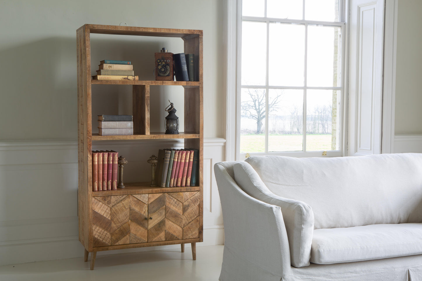 CHEVRON BOOKCASE