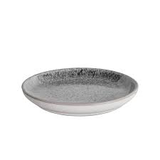DENBY GREY ACCENT SMALL COUPE PLATE