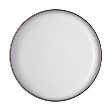 DENBY GREY WHITE MEDIUM PLATE
