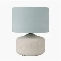 KAI DUCK EGG TEXTURED CERAMIC TABLE LAMP