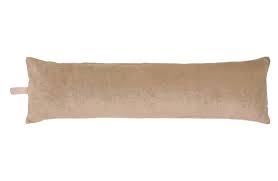 VELVET DRAUGHT EXCLUDER TAUPE POLY FILL 24*90CM
