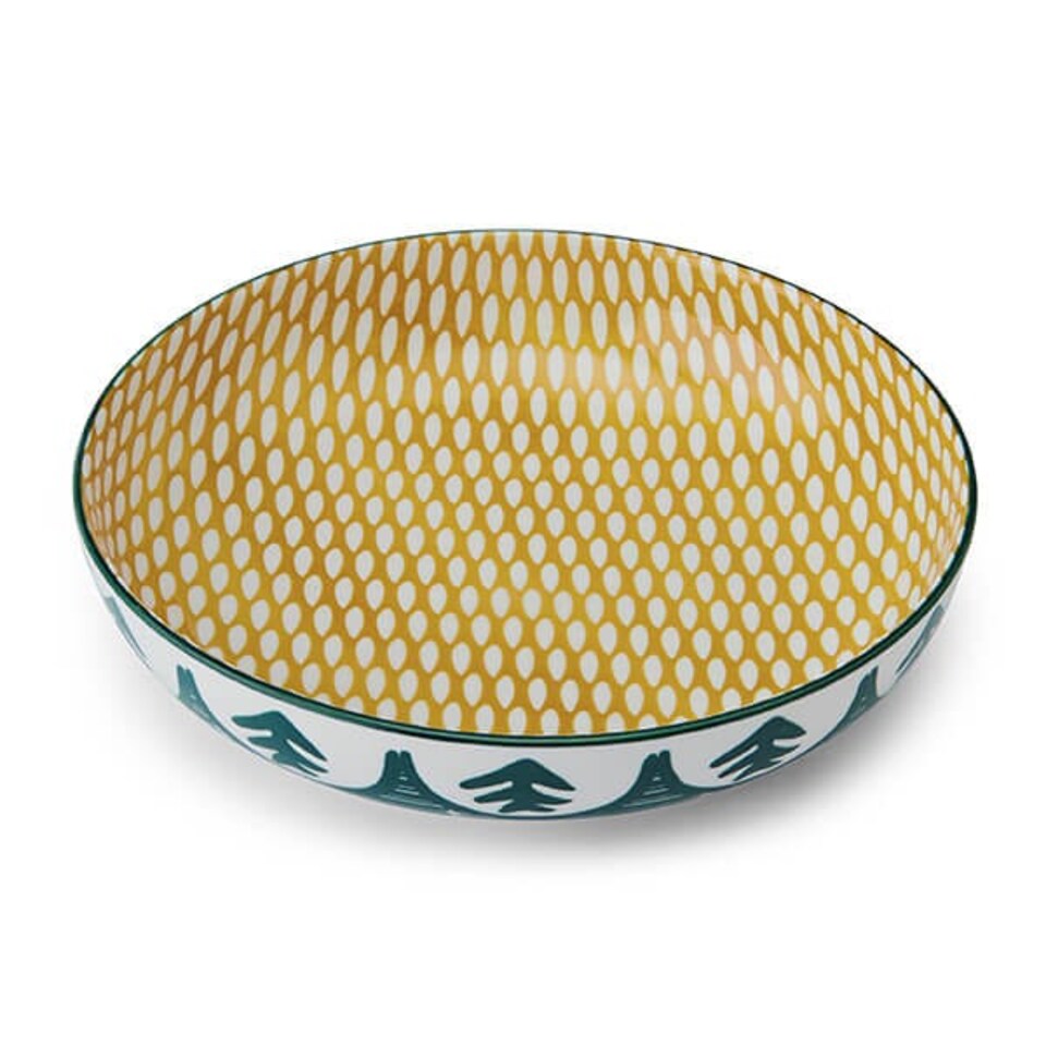MK COUPE BOWL 21CM GREEN LEAF