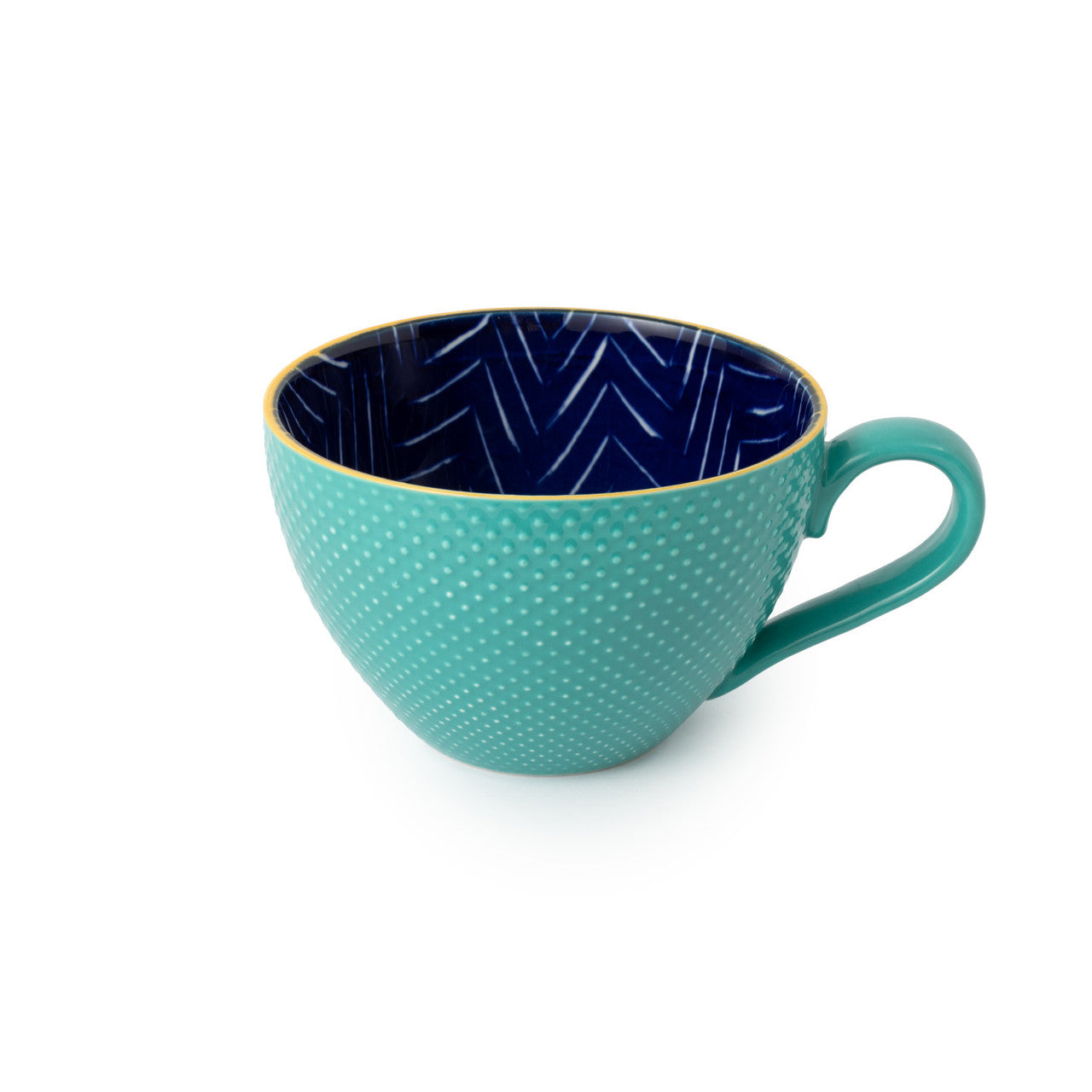 MK INDIGO CHEVRON MUG 330ML