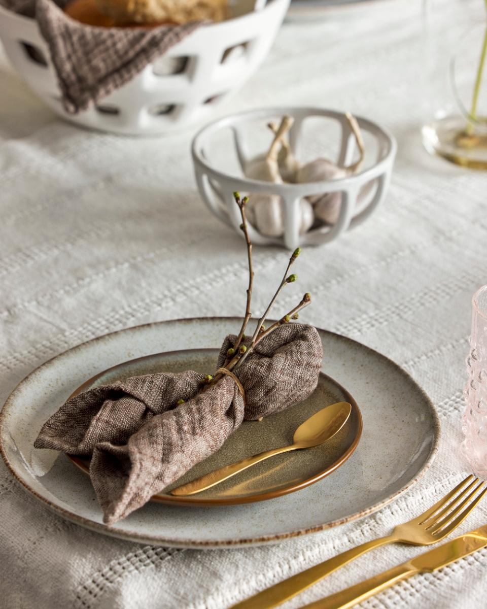 SANDRINE PLATE NATURE STONEWARE