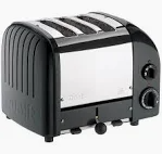 DUALIT 3 SLOT VARIO TOASTER, BLACK
