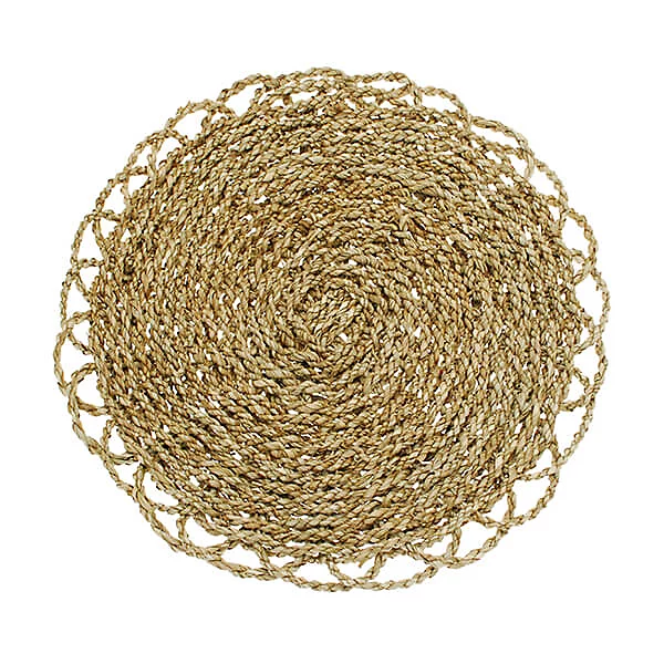 WALTON AND CO CIRCULAR PANDANUS GRASS PLACEMATS