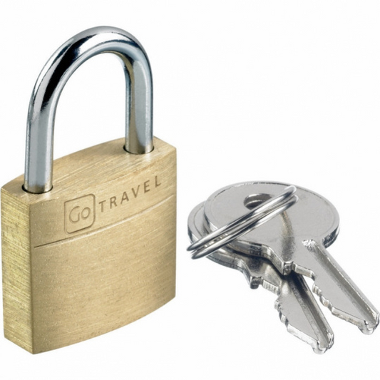 GO TRAVEL PADLOCK 20mm BRASS