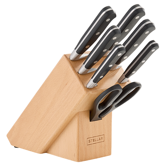 STELLAR 7 PIECE KNIFE BLOCK SET