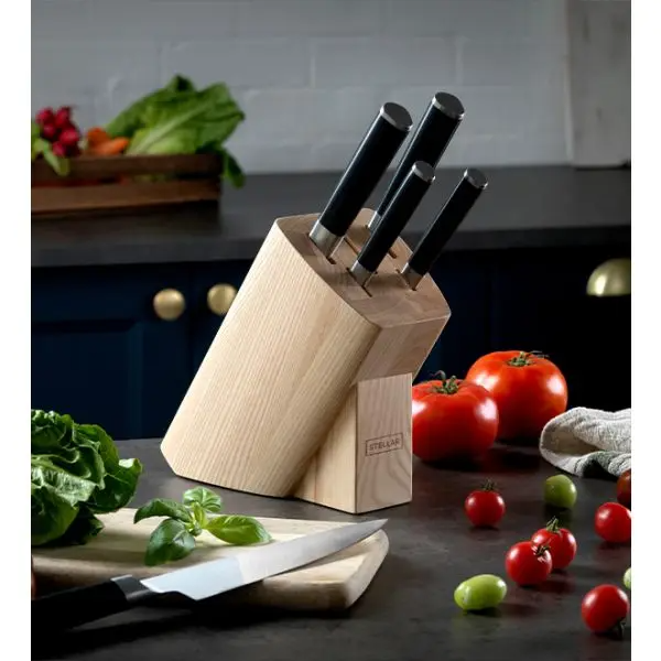 STELLAR POISE KNIFE BLOCK 5 PIECE SET
