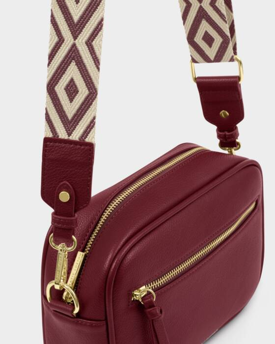 HALLIE CROSSBODY BAG-CHERRY