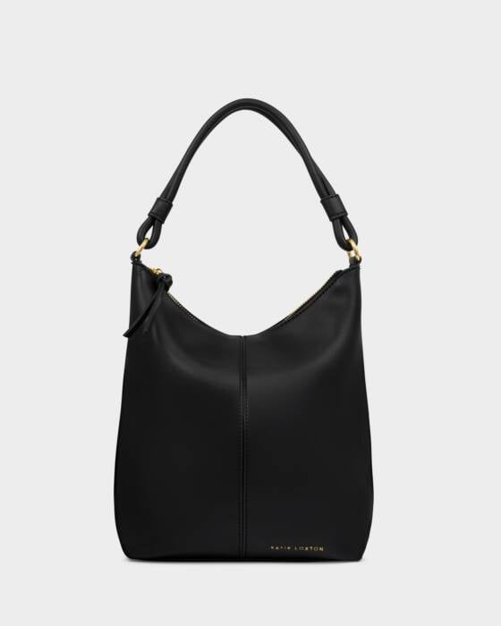HALLIE SATCHEL BAG-BLACK