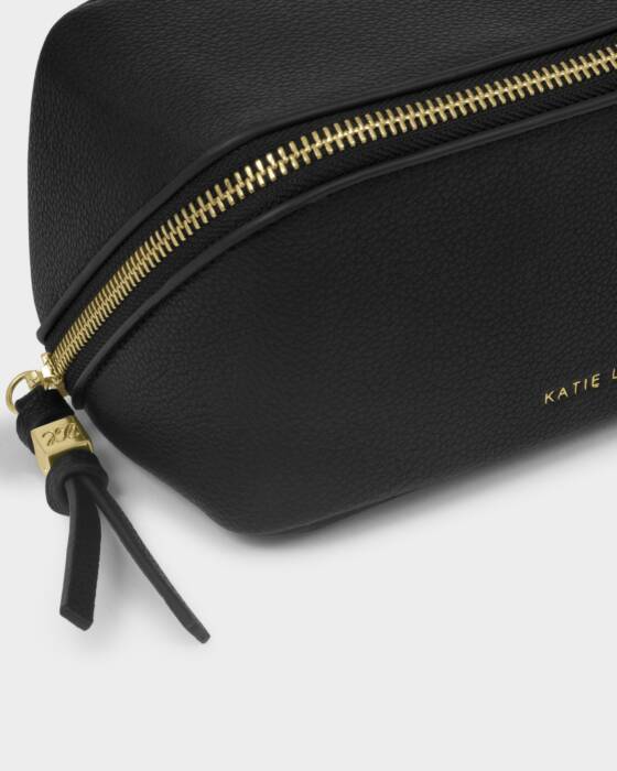 FOLD OUT MIRROR MAKE UP BAG-BLACK