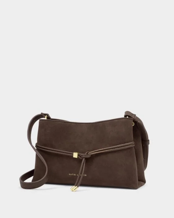 LORI CROSSBODY BAG BITTER CHOCOLATE SUEDETTE