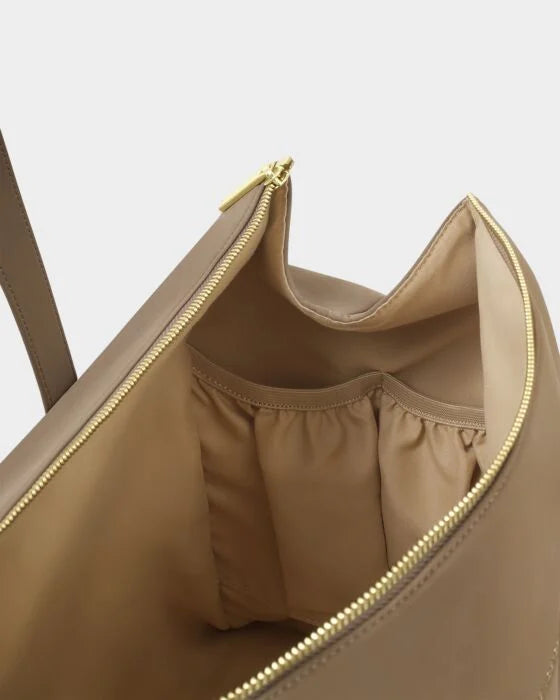 MILAN CABIN BAG TAUPE SUEDETTE