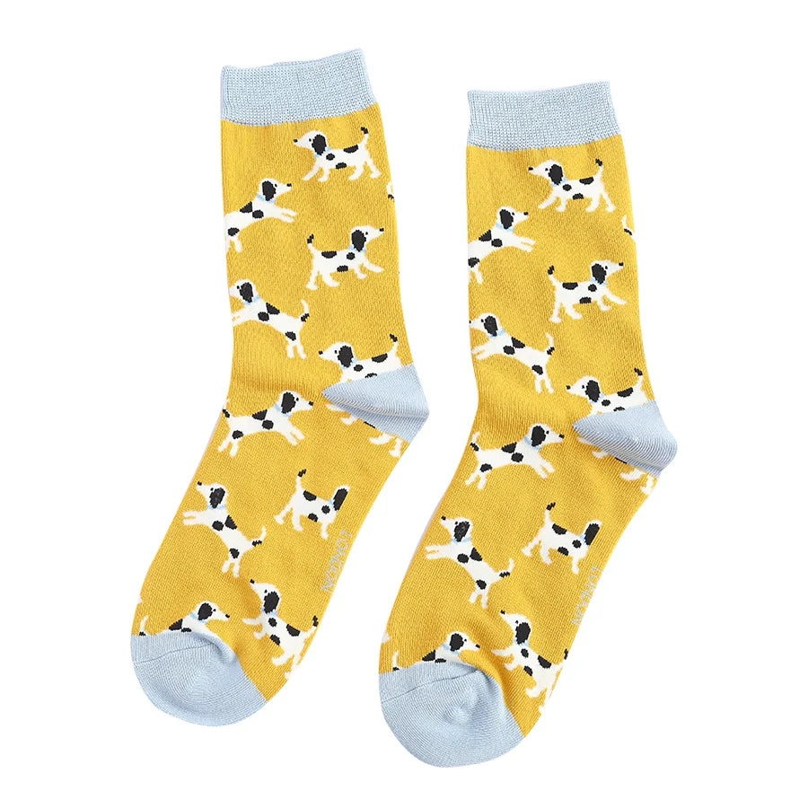 LITTLE DALMATIANS SOCKS YELLOW