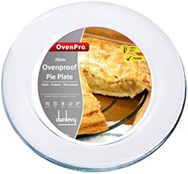 DUNLEVY GLASS PIE PLATE 25cm