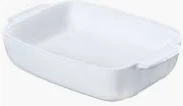 PYREX RECTANGULAR ROASTER 25*19 WHITE