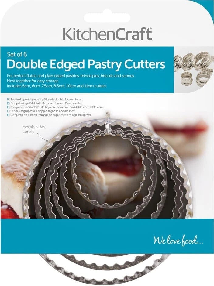 KITCHEN CRAFT SET OF 6 PASTRY CUTTERS
