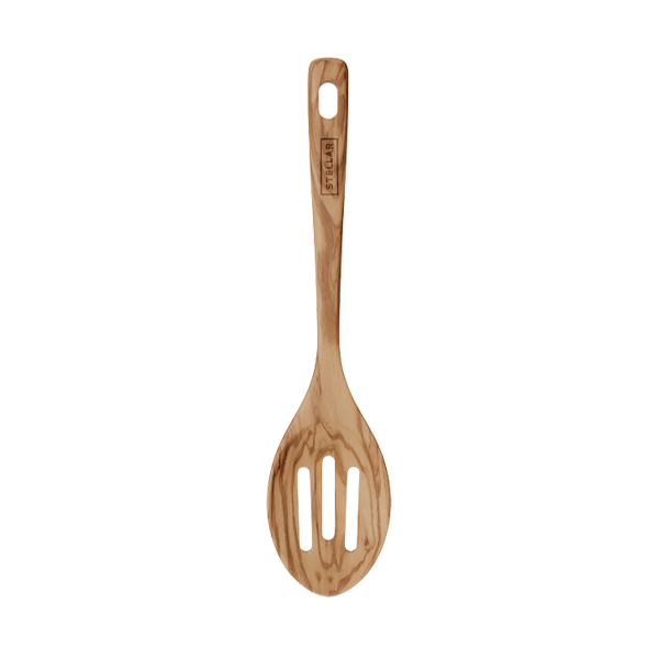 STELLAR OLIVE WOOD SLOTTED SPOON