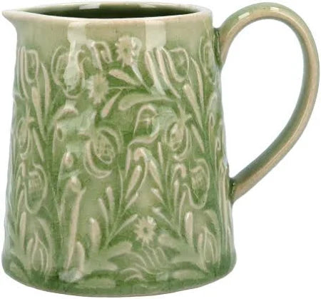 COUNTRY FLOWERS GREEN JUG SMALL