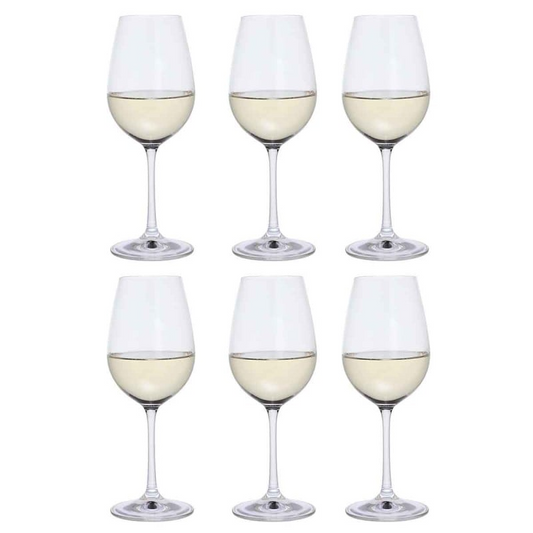 DARTINGTON 6 WHITE WINE GLASSES
