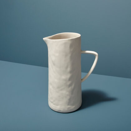 TAM STONEWARE PITCHER WHITE
