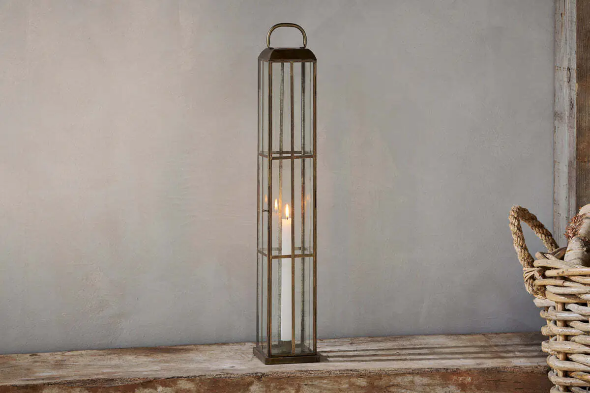 NKUKU VEMULA LATERN ANTIQUE BRASS